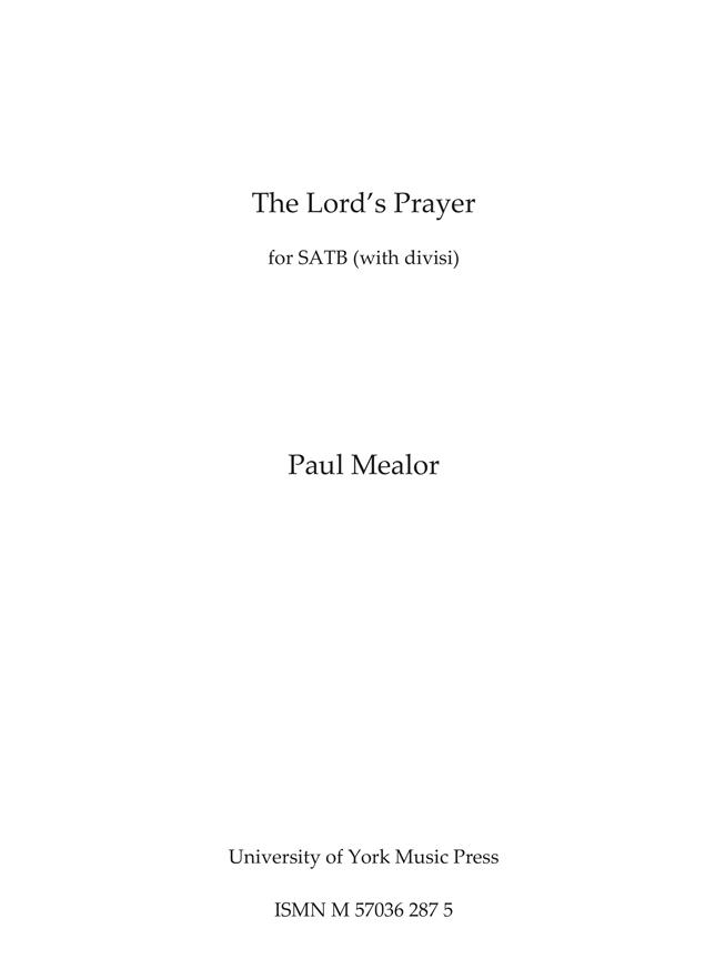 The Lord's Prayer